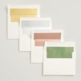"Delicate Vine" - Wedding Invitations in Alabaster by Susan Moyal - Envelope Liner Options