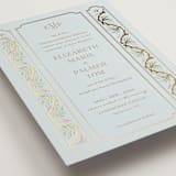 "Castle" - Wedding Invitations in Hummingbird by Claudia Orengo - Detail
