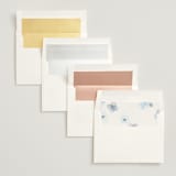 "Layered florals" - Wedding Invitations in Serenity by Susan Moyal - Envelope Liner Options