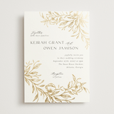 "KEIRAH" - Wedding Invitations in Pearl by Melanie Kosuge - Front