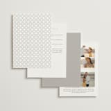 "KEIRAH" - Wedding Invitations in Pearl by Melanie Kosuge - Back of Card Options
