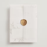 "KEIRAH" - Wedding Invitations in Pearl by Melanie Kosuge - Assembled with Vellum Wrap and Wax Seal