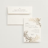 "KEIRAH" - Wedding Invitations in Pearl by Melanie Kosuge - Invitation with Envelope