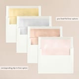 "Sparkling Champagne" - Wedding Invitations in Blush by Kristie Kern - Envelope Liner Options