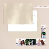 "Brushed Accent" - Wedding Invitations in Classic White by Kelly Schmidt - Back of Card