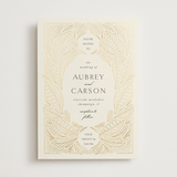 "Royalty" - Wedding Invitations in Cream by Jen Owens - Front