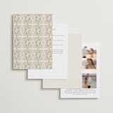 "Royalty" - Wedding Invitations in Cream by Jen Owens - Back of Card Options