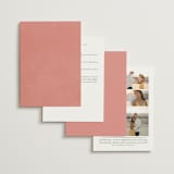 "Birds of Paradise" - Wedding Invitations in Coral by Julie Hebert - Back of Card Options