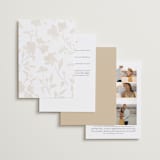 "Floral Enlace" - Wedding Invitations in Blanc by Pati Cascino - Back of Card Options