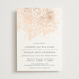 "Sketched Bouquet" - Wedding Invitations in Petal by Phrosné Barwood - Front
