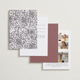 "Sketched Bouquet" - Wedding Invitations in Petal by Phrosné Barwood - Back of Card