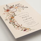 "Monogrammed Floral" - Wedding Invitations in Harvest by Susan Moyal - Detail
