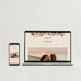"Monogrammed Floral" - Wedding Invitations in Harvest by Susan Moyal - FREE Wedding Website