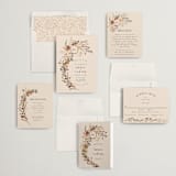 "Monogrammed Floral" - Wedding Invitations in Harvest by Susan Moyal - Invitation Suite