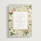 "Floral Tribute" - Wedding Invitations in Moss by Chris Griffith - Front