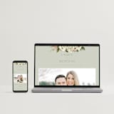 "Floral Tribute" - Wedding Invitations in Moss by Chris Griffith - FREE Wedding Website