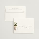 "Floral Tribute" - Wedding Invitations in Moss by Chris Griffith - FREE Recipient Addressing