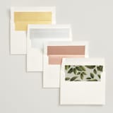 "Floral Tribute" - Wedding Invitations in Moss by Chris Griffith - Envelope Liner Options