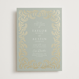 "Riviera" - Wedding Invitations in Willow by Leia Matt - Front