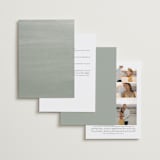 "Riviera" - Wedding Invitations in Willow by Leia Matt - Back of Card Options