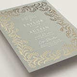 "Riviera" - Wedding Invitations in Willow by Leia Matt - Detail