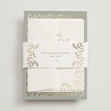 "Riviera" - Wedding Invitations in Willow by Leia Matt - Assembled with Belly Band