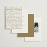 "Moderne" - Wedding Invitations in Snow by Pixel and Hank - Back of Card Options