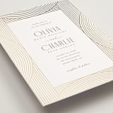 "Moderne" - Wedding Invitations in Alabaster by Pixel and Hank - Detail