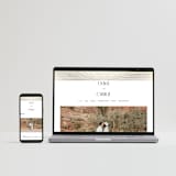 "Moderne" - Wedding Invitations in Snow by Pixel and Hank - FREE Wedding Website