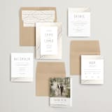 "Moderne" - Wedding Invitations in Alabaster by Pixel and Hank - Invitation Suite