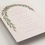 "Winter Garland" - Wedding Invitations in Latte by Leah Bisch - Detail
