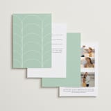 "The Greenhouse" - Wedding Invitations in Mint by Elly - Back of Card Options