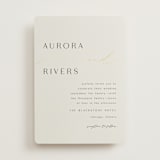 "gathering" - Wedding Invitations in Smoke by Olivia Raufman - Front