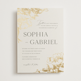 "mon amour" - Wedding Invitations in Hope Floats by Design Lotus - Front