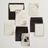 "mon amour" - Wedding Invitations in Hope Floats by Design Lotus - Invitation Suite