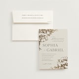 "mon amour" - Wedding Invitations in Hope Floats by Design Lotus - Invitation with Envelope