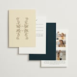 "Gilded Tapestry" - Wedding Invitations in Midnight Garden by Simona Camp - Back of Card Options