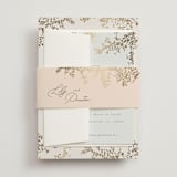 "forever and a day" - Wedding Invitations in Luxe Neutral by Design Lotus - Assembled with Belly Band