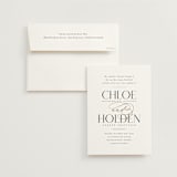 "Idyllic" - Wedding Invitations in Sugar by Jessica Williams - Invitation with Envelope