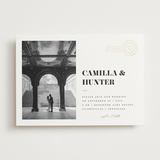 "Golden Stamp" - Wedding Invitations in Snow by FRANI - Front