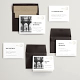 "Golden Stamp" - Wedding Invitations in Snow by FRANI - Invitation Suite
