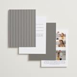 "Simple Lines" - Wedding Invitations in Snow by Michelle Taylor - Back of Card Options