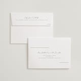 "Simple Lines" - Wedding Invitations in Snow by Michelle Taylor - FREE Recipient Addressing
