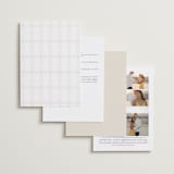 "Misha" - Wedding Invitations in Latte by Kristie Kern - Back of Card Options