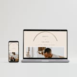 "Misha" - Wedding Invitations in Latte by Kristie Kern - FREE Wedding Website