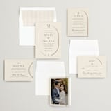 "Misha" - Wedding Invitations in Latte by Kristie Kern - Invitation Suite