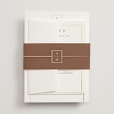 "Elegant Station" - Wedding Invitations in Porcelain by Stacey Meacham - Assembled with Belly Band