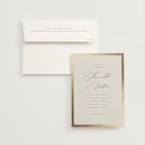 "Surround" - Wedding Invitations in Sand by Nicole Walsh - Invitation with Envelope