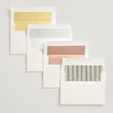 "Deco Spring Florals" - Wedding Invitations in Birch by Shiny Penny Studio - Envelope Liner Options
