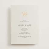 "Simple Seashell" - Wedding Invitations in Sand by Hannah Bowman - Front